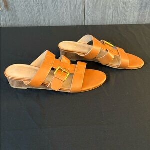 Aerosoles Tan Slide Sandals